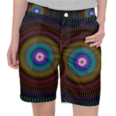 Artskop Kaleidoscope Pattern Pocket Shorts