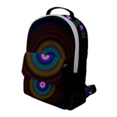 Artskop Kaleidoscope Pattern Flap Pocket Backpack (large)