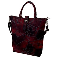 Mosaic Glass Glass Mosaic Colorful Buckle Top Tote Bag