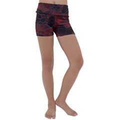 Mosaic Glass Glass Mosaic Colorful Kids  Lightweight Velour Yoga Shorts