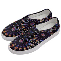 Church Stained Glass Windows Colors Women s Classic Low Top Sneakers by Pakrebo