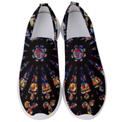 Church Stained Glass Windows Colors Men s Slip On Sneakers