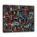 Stained Glass Mosaic Abstract Deluxe Canvas 24  x 20  (Stretched) View1