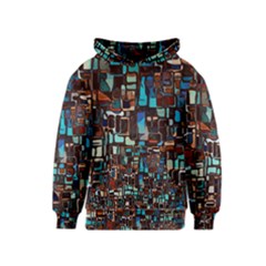 Stained Glass Mosaic Abstract Kids  Pullover Hoodie by Pakrebo