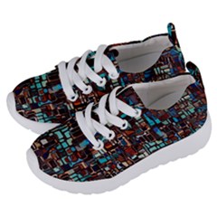 Stained Glass Mosaic Abstract Kids  Lightweight Sports Shoes by Pakrebo