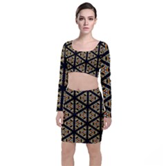 Pattern Stained Glass Triangles Top And Skirt Sets by Pakrebo