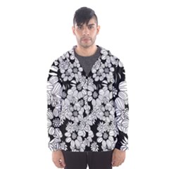 Mandala Calming Coloring Page Hooded Windbreaker (men) by Pakrebo