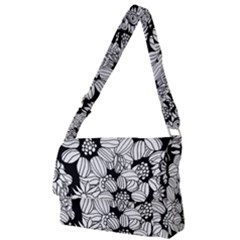 Mandala Calming Coloring Page Full Print Messenger Bag by Pakrebo