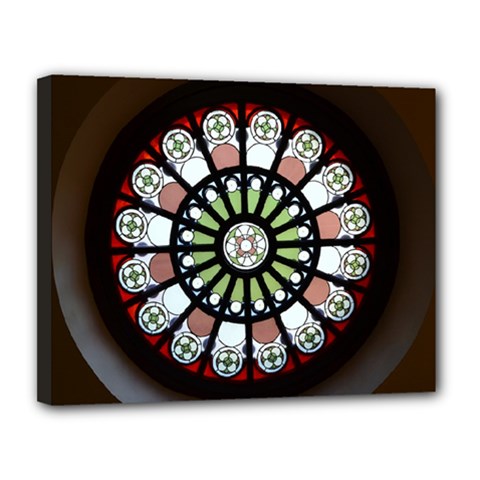 Color Light Glass Canvas 14  X 11  (stretched) by Pakrebo