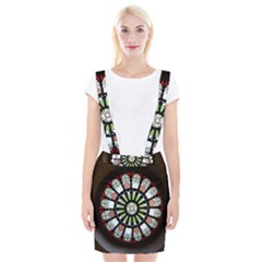 Color Light Glass Braces Suspender Skirt by Pakrebo