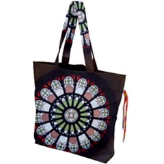 Color Light Glass Drawstring Tote Bag by Pakrebo