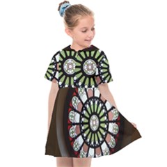 Color Light Glass Kids  Sailor Dress by Pakrebo