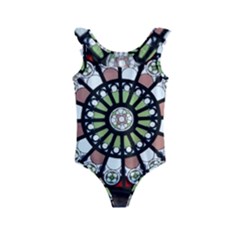 Color Light Glass Kids  Frill Swimsuit