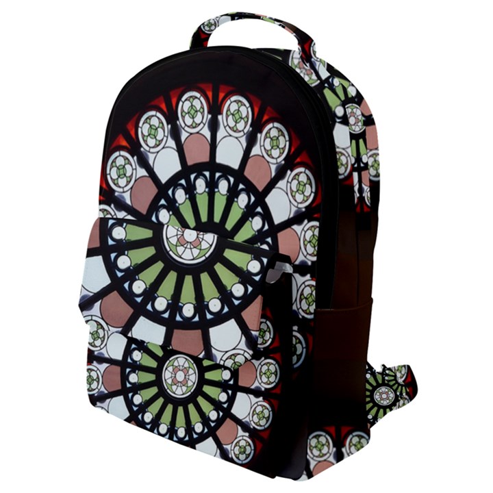 Color Light Glass Flap Pocket Backpack (Small)