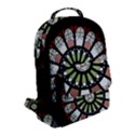 Color Light Glass Flap Pocket Backpack (Small) View2