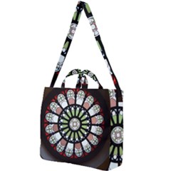 Color Light Glass Square Shoulder Tote Bag