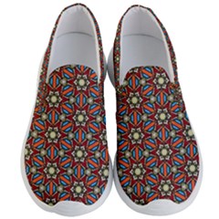 Pattern Stained Glass Church Men s Lightweight Slip Ons by Pakrebo