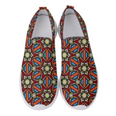 Pattern Stained Glass Church Women s Slip On Sneakers