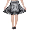 Mandala Calming Coloring Page Velvet High Waist Skirt View2