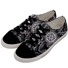 Mandala Calming Coloring Page Men s Low Top Canvas Sneakers by Pakrebo