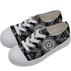 Mandala Calming Coloring Page Kids  Low Top Canvas Sneakers by Pakrebo