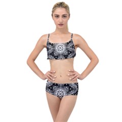 Mandala Calming Coloring Page Layered Top Bikini Set by Pakrebo