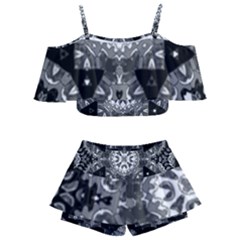 Mandala Calming Coloring Page Kids  Off Shoulder Skirt Bikini by Pakrebo