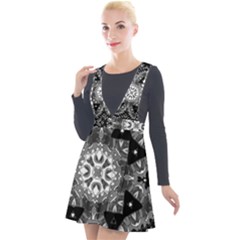 Mandala Calming Coloring Page Plunge Pinafore Velour Dress