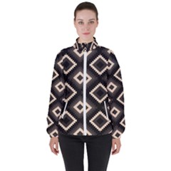 Native American Pattern High Neck Windbreaker (women) by Valentinaart