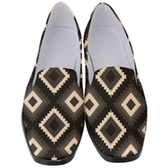 Native American Pattern Women s Classic Loafer Heels