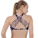 Native American Pattern Criss Cross Racerback Sports Bra View2