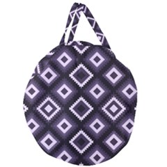 Native American Pattern Giant Round Zipper Tote by Valentinaart