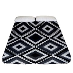 Native American Pattern Fitted Sheet (queen Size) by Valentinaart