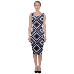 Native American Pattern Sleeveless Pencil Dress