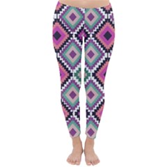 Native American Pattern Classic Winter Leggings by Valentinaart