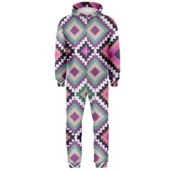 Native American Pattern Hooded Jumpsuit (men)  by Valentinaart