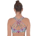 Native American Pattern Cross String Back Sports Bra View2