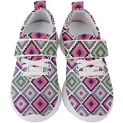 Native American Pattern Kids  Velcro Strap Shoes by Valentinaart