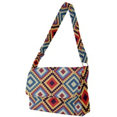 Native American Pattern Full Print Messenger Bag by Valentinaart