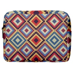 Native American Pattern Make Up Pouch (large) by Valentinaart