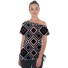 Native American Pattern Tie-up Tee