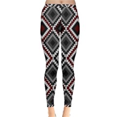 Native American Pattern Inside Out Leggings by Valentinaart