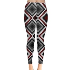 Native American Pattern Leggings  by Valentinaart