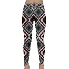 Native American Pattern Classic Yoga Leggings by Valentinaart