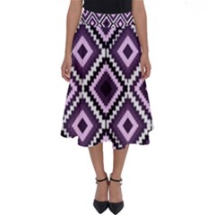 Native American Pattern Perfect Length Midi Skirt by Valentinaart