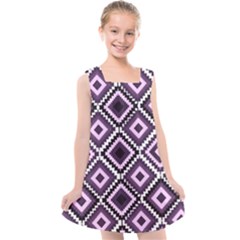 Native American Pattern Kids  Cross Back Dress by Valentinaart