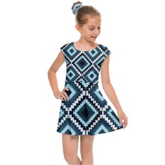 Native American Pattern Kids  Cap Sleeve Dress by Valentinaart