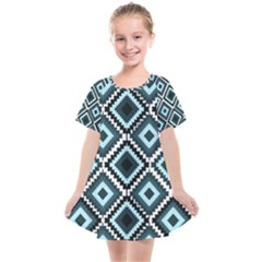 Native American Pattern Kids  Smock Dress by Valentinaart