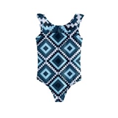 Native American Pattern Kids  Frill Swimsuit by Valentinaart