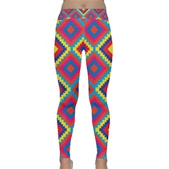 Native American Pattern Classic Yoga Leggings by Valentinaart